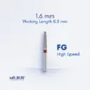 FG DIAMOND TAPER ROUND END FINE