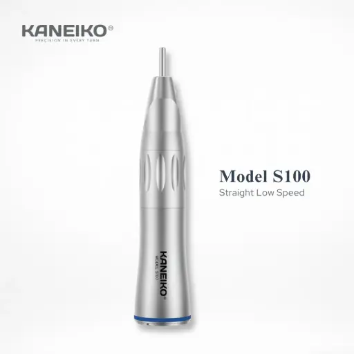 [MODEL S100] KANEIKO 1:1 LOW SPEED STRAIGHT HANDPIECE WITHOUT LIGHT (INTERNAL WATER PIPELINE)